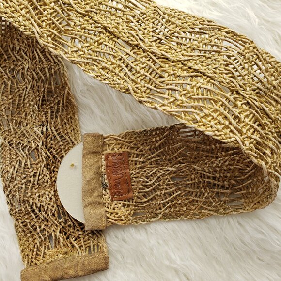 Vintage Susan Riedweg Braided Woven Wide Belt 90\'s 80\'s Boho Art-to-Wear Artisan main image 7